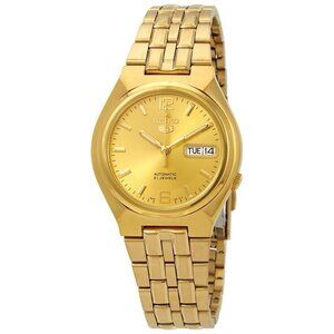 NWT Authentic Seiko Open Box - Series 5 Automatic Gold Dial Men's Watch